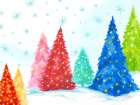 Magic Christmas Trees I Art Print by PI Studio