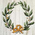 Retro Wreath Art Print by PI Studio