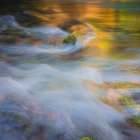 Stone in Turbulent Waters Art Print
