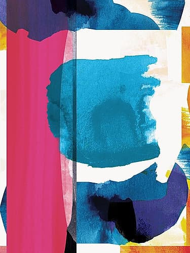 Rainbow Stroke I Abstract Art Print