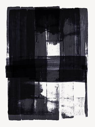 Square Black Stroke I Art Print