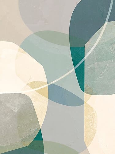 Formations of Blue I Art Print