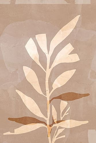 Earthy Silhouettes in Harmony IV Moderne reproduction