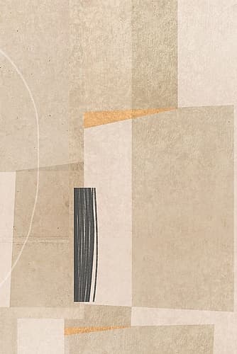 Geometric Harmony in Neutral Tones II Geometric Print