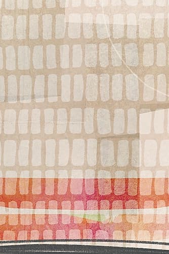 Geometric Patterns in Warm Tones I Art Print
