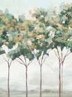 Green and Gold Trees II Landscape Print