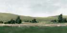 Quiet Meadow Under Soft Gray Sky Art Print