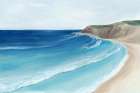 Waves Embrace the Sandy Shore Art Print