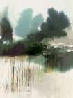 Reflections of a Misty Forest II Art Print