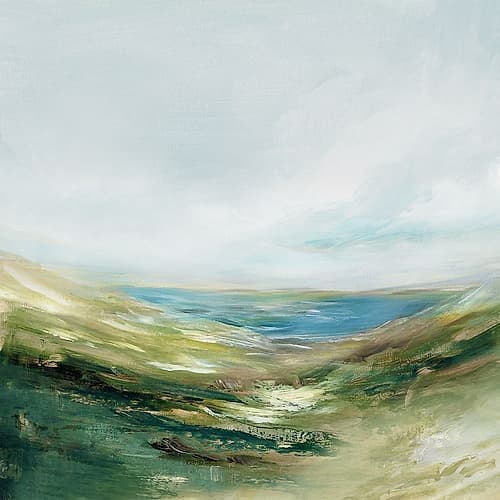Tranquil Landscape Under Open Sky Art Print