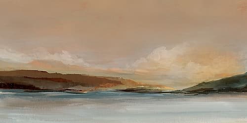 Serene Horizon Over Calm Waters Art Print by Ian C