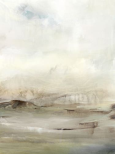 Misty Morning Landscape Serenity I Art Print by Ian C