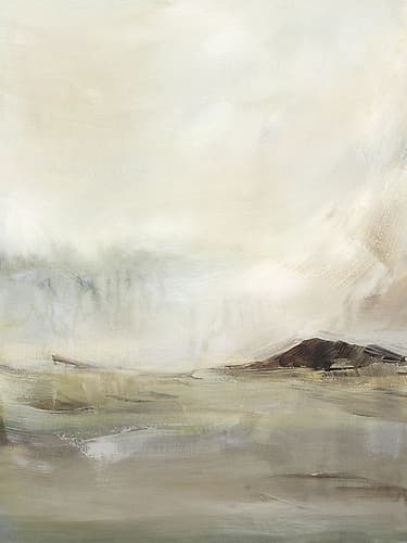 Misty Morning Landscape Serenity II Art Print by Ian C
