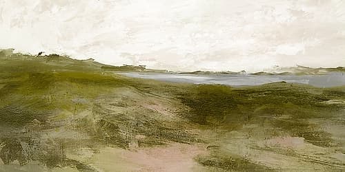 Expansive Green Landscape Horizon Art Print