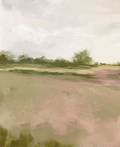 Rolling Hills Under Soft Skies II Art Print by Ian C