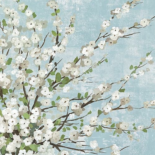 Fresh Pale Blooms II Art Print