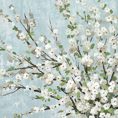 Fresh Pale Blooms III Art Print