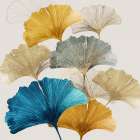 Golden Ginko I Botanical Print