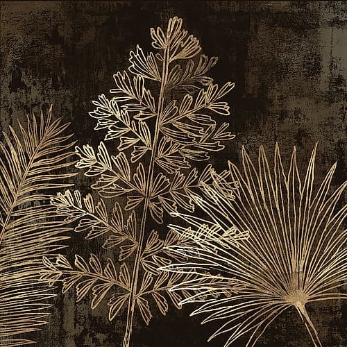 Golden Tropics II Art Print