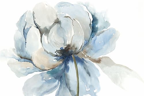 Blue Blub Flower Art Print