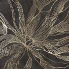 Lines of Gold Floral I Art Print