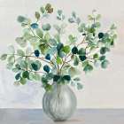 Green Glass Vase Art Print