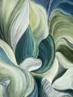 Waves of Leaves Art Print