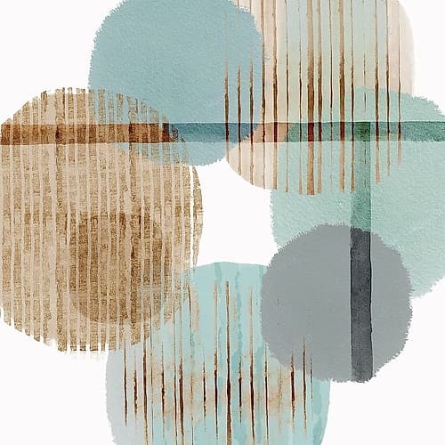 Teal Harmony II Art Print