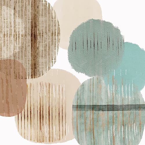 Teal Harmony III Art Print