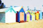 Beach Shacks Art Print