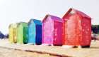 Primary Huts Art Print