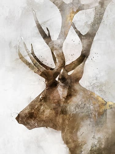 Stoic Elk Wildlife Print