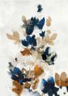 Wave of Blue Florals I Art Print