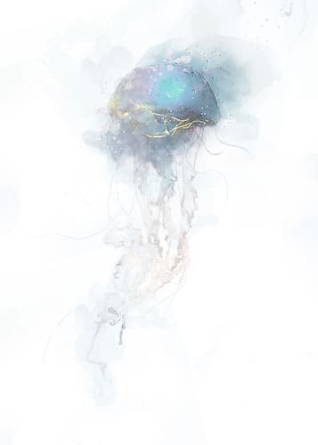 Drifters in Blue II Art Print