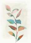 Gentle Branch in Pastel Hues Abstract Art Print