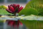 Lily Reflections II Art Print
