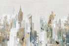 Golden Winter City I Art Print