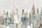 Golden Winter City II Art Print