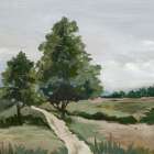 Quiet Path Through Open Fields Art Print