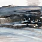 Bleak Winter Landscape with Trees Art Print