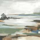 Tranquil Shoreline Reflections II Art Print