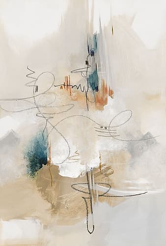 Abstract Whispers in Soft Hues Art Print
