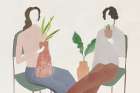 Two Girls Art Print