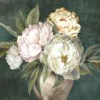 Peonies in a Rustic Vase Art Print by PI Studio