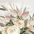 Floral Harmony in Soft Hues Art Print by PI Studio