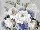 Blooming White and Lavender Harmony Art Print