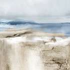 Misty Coastal Horizon Art Print by PI Studio