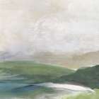 Misty Horizon Over Green Fields Art Print by PI Studio