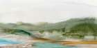 Misty Landscape with Soft Hills Art Print by PI Studio