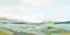 Peaceful Horizon with Soft Greens Art Print by PI Studio